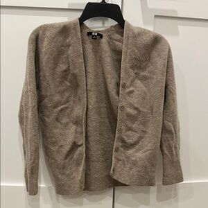 Uniqlo Beige Wool Blend Sweater